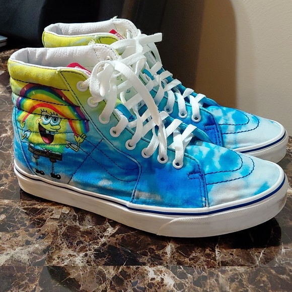 Vans Other - Vans Sk8 Hi Spongebob Imaginaaation Rainbow Mens 9.5 & Womens 11 High Top Shoes